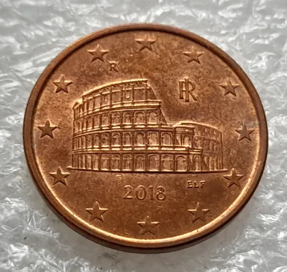 фото, (1565) 5 євроцентів 2018 Італія (5 евроцентов 2018 Италия)
