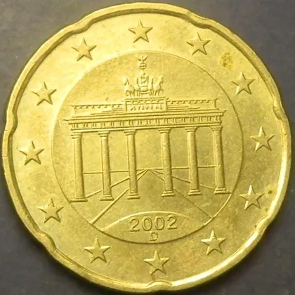 фото, 20 євроцентів 2002 D Німеччина