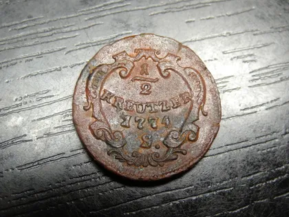 фото, 1/2 крейцера Священна Римська Імперія 1774