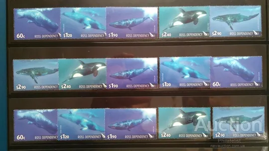 Купити Земля Росса-Киты-2010. Чистый полный красивый комплект.MNH.