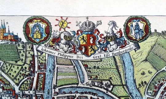 План карта Бамберга 1570 р. копія 1938 р. Лейпциг Fv8.9 Інтернет-аукціон