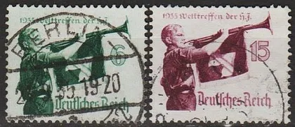 фото, 1935 - Рейх - Гітлер-югенд Mi.584 X - 585 Y _10,0 €