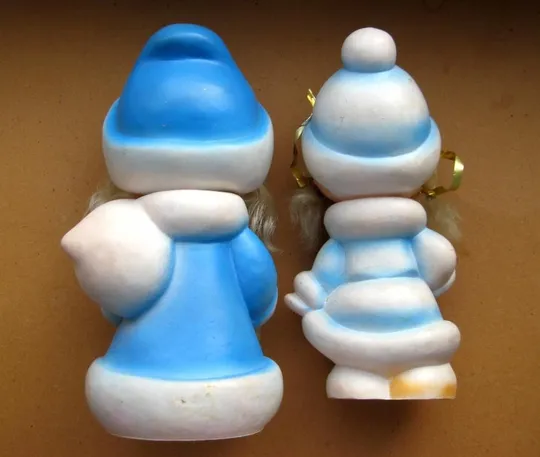 ДІД МОРОЗ і СНІГУРОЧКА  = ГУМОВІ ІГРАШКИ  = СРСР Продаж