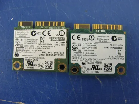 номер0212-3 Wi-Fi модуль 633ANHMW для Lenovo Thinkpad T520 T530 W530 T430 T420 T510 оригінал З аукціону