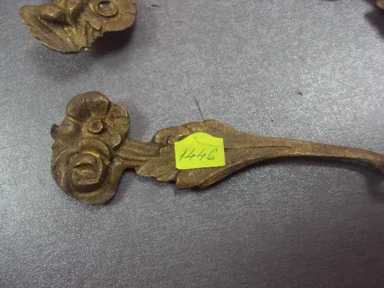 фурнитура запчасть к лампе, подсвечнику цветы бронза №3192 З аукціону