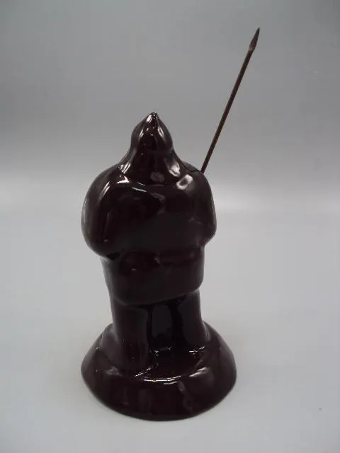 Фигура керамика статуэтка Псков ратник богатырь с копьем Илья Муромец высота 16 см и 20 см №10568 Недорого