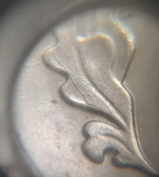 (7887) 25 копійок 2015 1ЕБм розколи на аверсі (25 копеек 2015 1ЕБм) 1ЕБд З аукціону