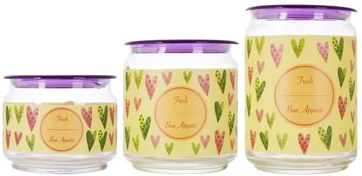 Набор банок Luminarc Plano Colorful Hearts P9214 3 предмета Ціна