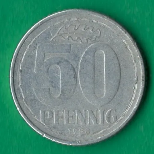50 пфенігів 1958 року НДР [МВ] Ціна