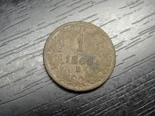 1 крейцер 1860 B Австро-Угорщина Ціна