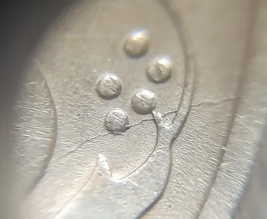 (6416) 50 копійок 1992 1ААк розкол від канту через вінок та 1 гроно до "0" номіналу на реверсі (50 копеек 1992 1ААк брак) Продаж