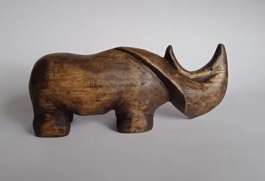 Статуетка Носоріг Rhinoceros дерево ручна робота різьба Де купити