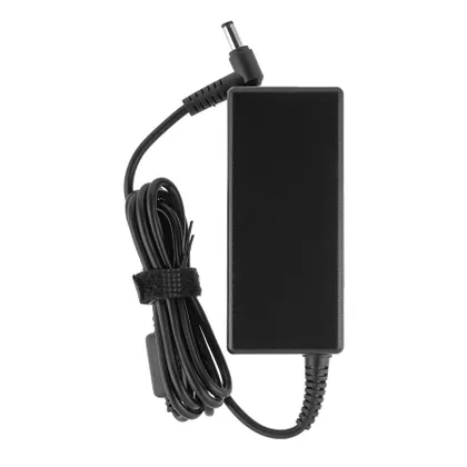 фото, Блок живлення для ноутбука LENOVO 19V, 3.42A, 65W, 5.5*2.5мм, 3 hole, L-подібний роз'єм, black (без кабеля!)