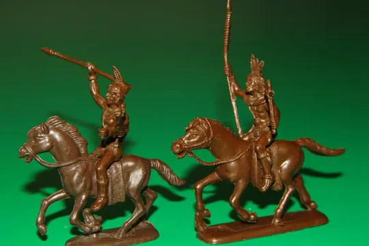 індіанське поселення табір СІУ №1209  индейцы ATLANTIC 60мм ПОВНИЙ НАБІР 5 !! З аукціону