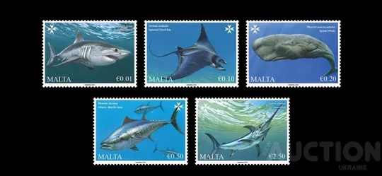 Мальта -Рыбы-2023.Чистый полный красивый комплект.MNH. Ціна