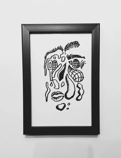 фото, Малюнок "Портрет здивованої людини"