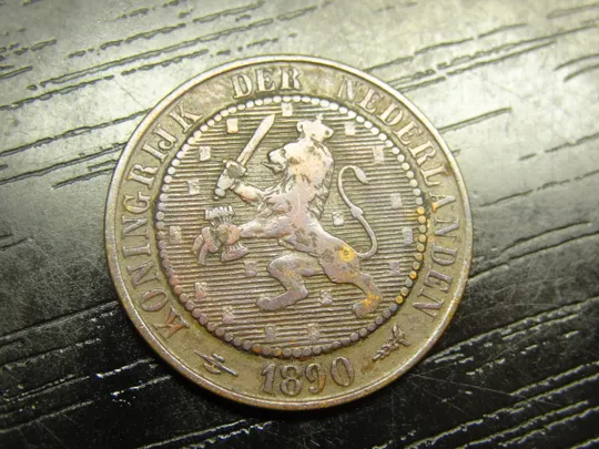 2 1/2 цента Нідерланди 1890 Ціна