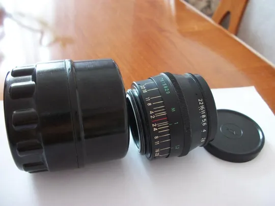 Купити Объектив Юпитер-8, черный, М-39 , No-7615829, Made in USSR, передняя крышка и футляр, чистые линзы