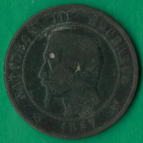 Купити 10 сантимів 1857 року W Франція [М]