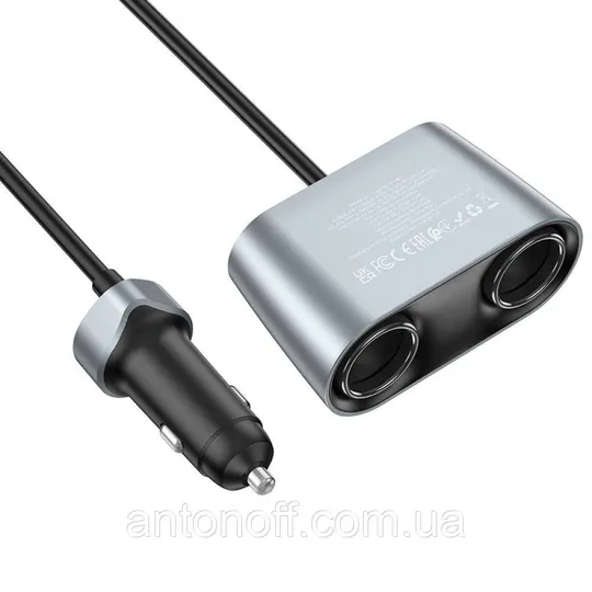 Авто зарядний пристрій Hoco Z51 147W (2Type-C + 3USB) з розгалужувачем прикурювача Де купити