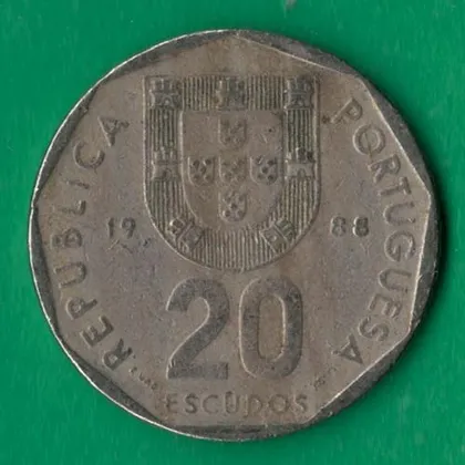 фото, 20 ескудо 1988 року Портуґалія [КВ]