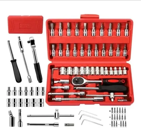 Купити Автомобильный Набор Инструментов Piece Tool Set на 46 Ручных Инструментов в Пластиковом Кейсе