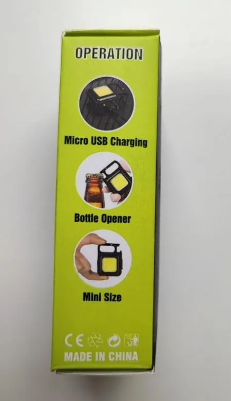 Ліхтарик акумуляторний кишеньковий із магнітом і карабіном Де купити