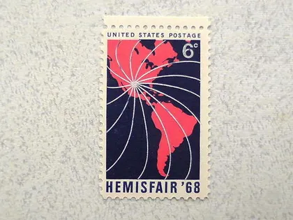 фото, Поштова марка США Америка 1968 рік **