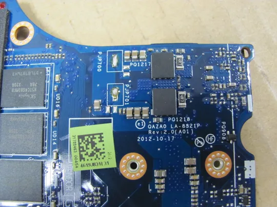 693-37 материнська плата QAZA0 LA-8821P SR0XG  i7-3537U  для  сенсорний DELL XPS 12 9Q23 оригінал в Україні
