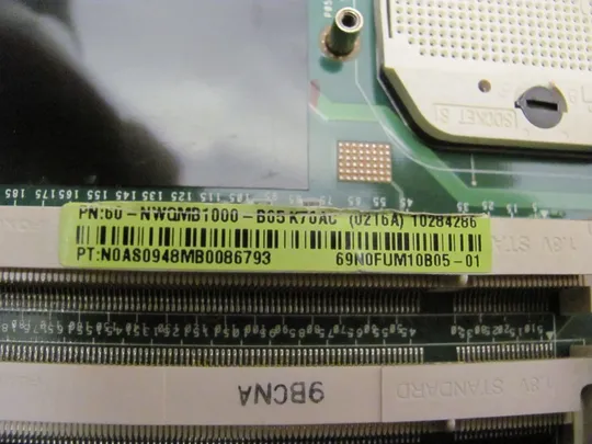 558-8 материнська плата 69N0FUM10B05-01 для Asus K70 K70A X70AC X70AB K70IO оригінал З аукціону