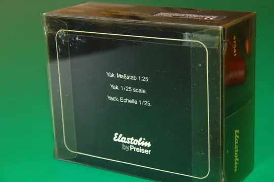 ЯК БУЙВОЛ № 47541 животные ELASTOLIN PREISER ФРН в упаковці  МАСШТАБ 1:25 З аукціону