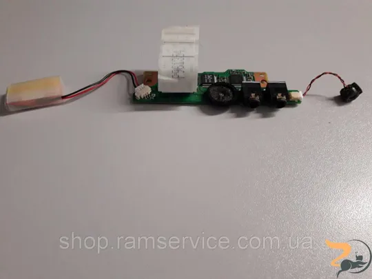 Audio плата з мікрофоном та батарейками для ноутбука Toshiba satellite pro s300l-10l, б/в Ціна