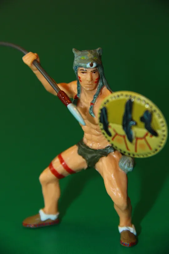 Купити ІНДІАНЕЦЬ У ВОВЧІЙ ШКУРІ индеец PAPO Франція 90-100мм по каталогу 39508