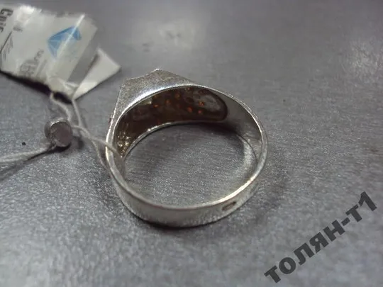 кольцо мужское перстень оранжевые вставки серебро 925 проба украина вес 4,62 г 19 размер №15052 Продаж