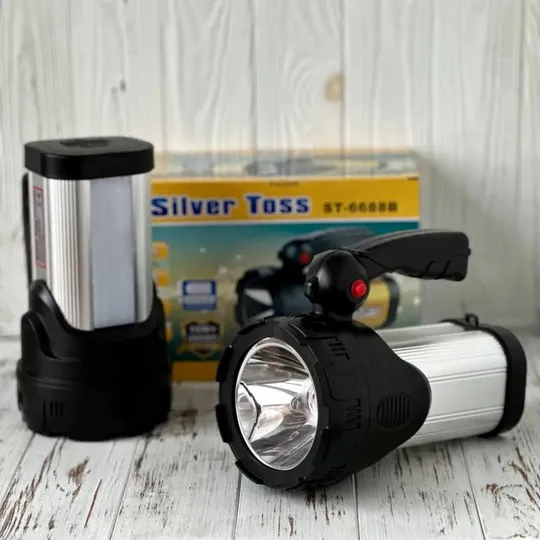 Фонарь мощный светодиодный Silver Toss ST-6688B 10w 28 LED 6000 mAh Ціна