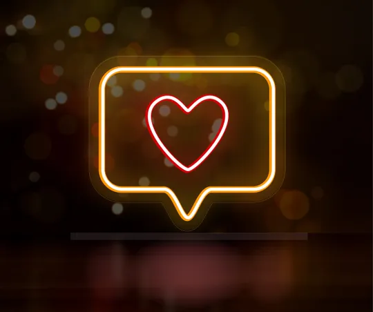 Неоновий світильник Like 260х300 acr-n000051 Ціна