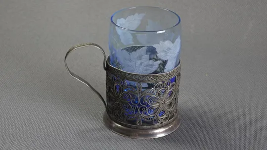 Подстаканник ажурный советский мельхиор скань БУ радянський підстаканник Ціна