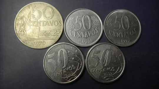 Купити 50 сентаво Бразилія (порічниця) 5шт, всі різні