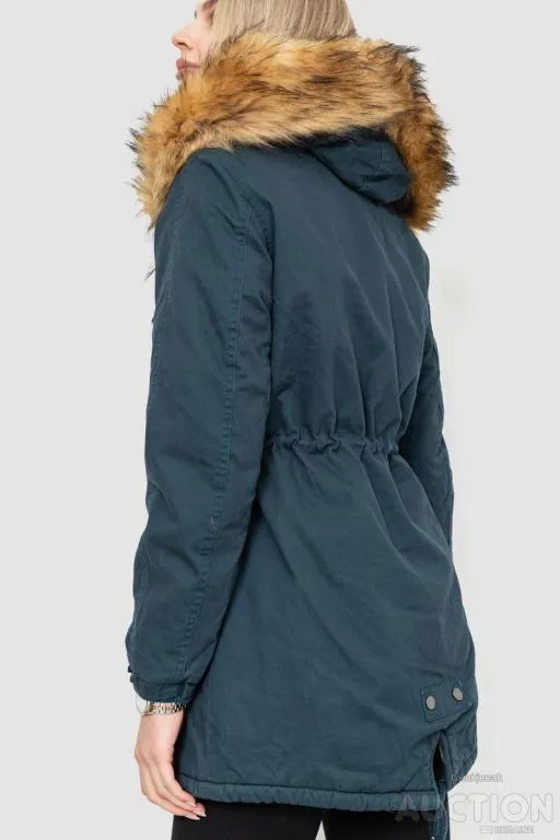 Парка женская зимняя, цвет темно-зеленый, 244R6912 Продаж