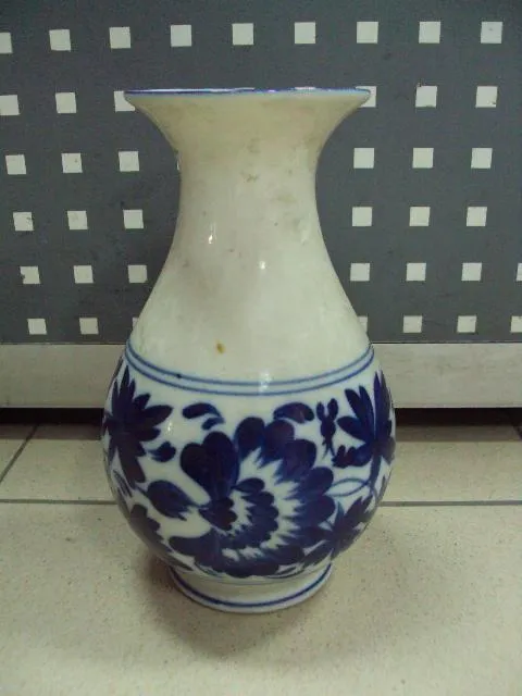 Ваза вазочка фарфор узор цветы роспись высота 20 см №10743 Ціна