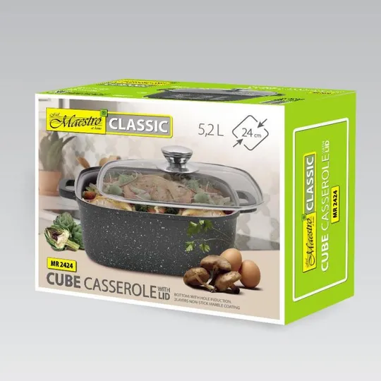 Кастрюля квадратная Maestro MR-2828 28х28 см 8 л З аукціону