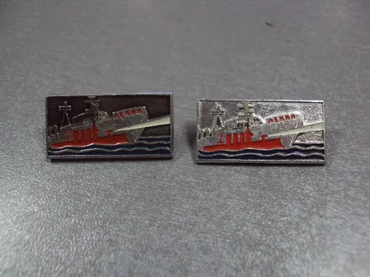 Купити знак ледокол ленина крейсер аврора лот 2 шт №1760