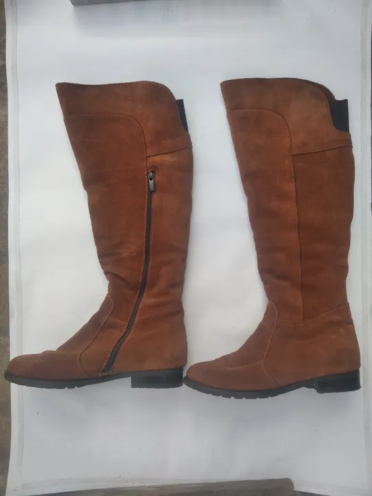 Жіночі чоботи з натуральної замші. Зимові. Ціна