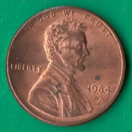 фото, 1 цент 1984 року D США [БР]