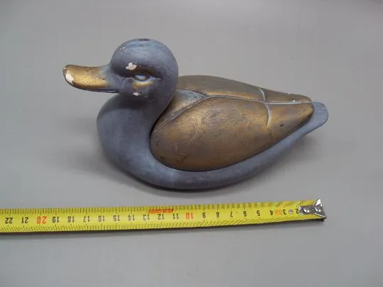Шкатулка керамика утка уточка высота 10,5 см, длина 19 см №13133 З аукціону