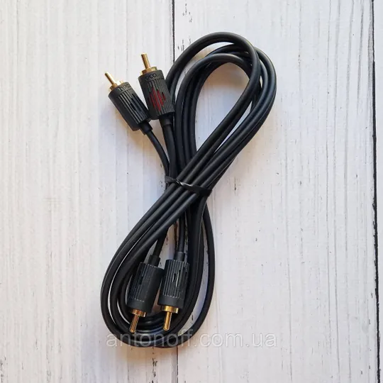 Аудіо кабель Hoco UPA29 2RCA to 2RCA 1.5m (тюльпан-тюльпан) Чорний Продаж