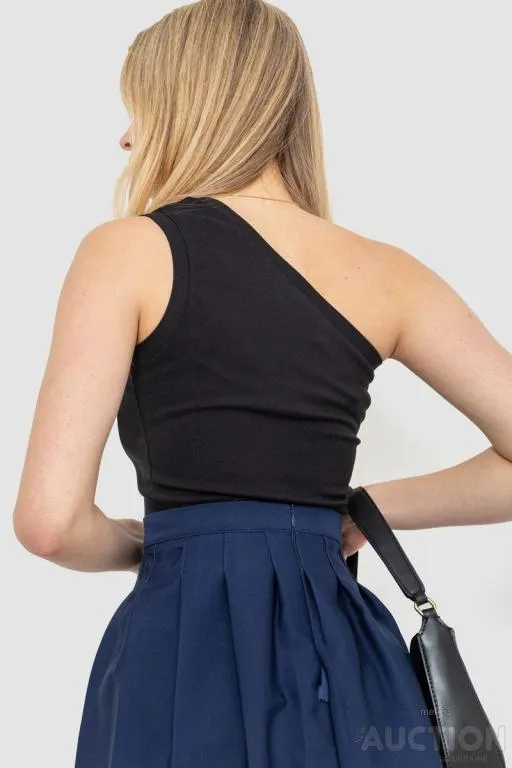 Топ однотонный стрйчевый, цвет черный, 186R032 Продаж