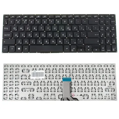 фото, Клавіатура для ноутбука ASUS (X530 series) rus, black, без фрейма (оригінал)