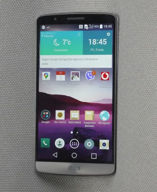 LG G3 оригинальный смартфон LG-D855 LTE белый экран 5.5" 1440 x 2560 px True HD-IPS Ціна