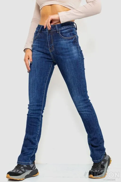 Джинсы женские с потертостями, цвет синий, 214R1416 З аукціону